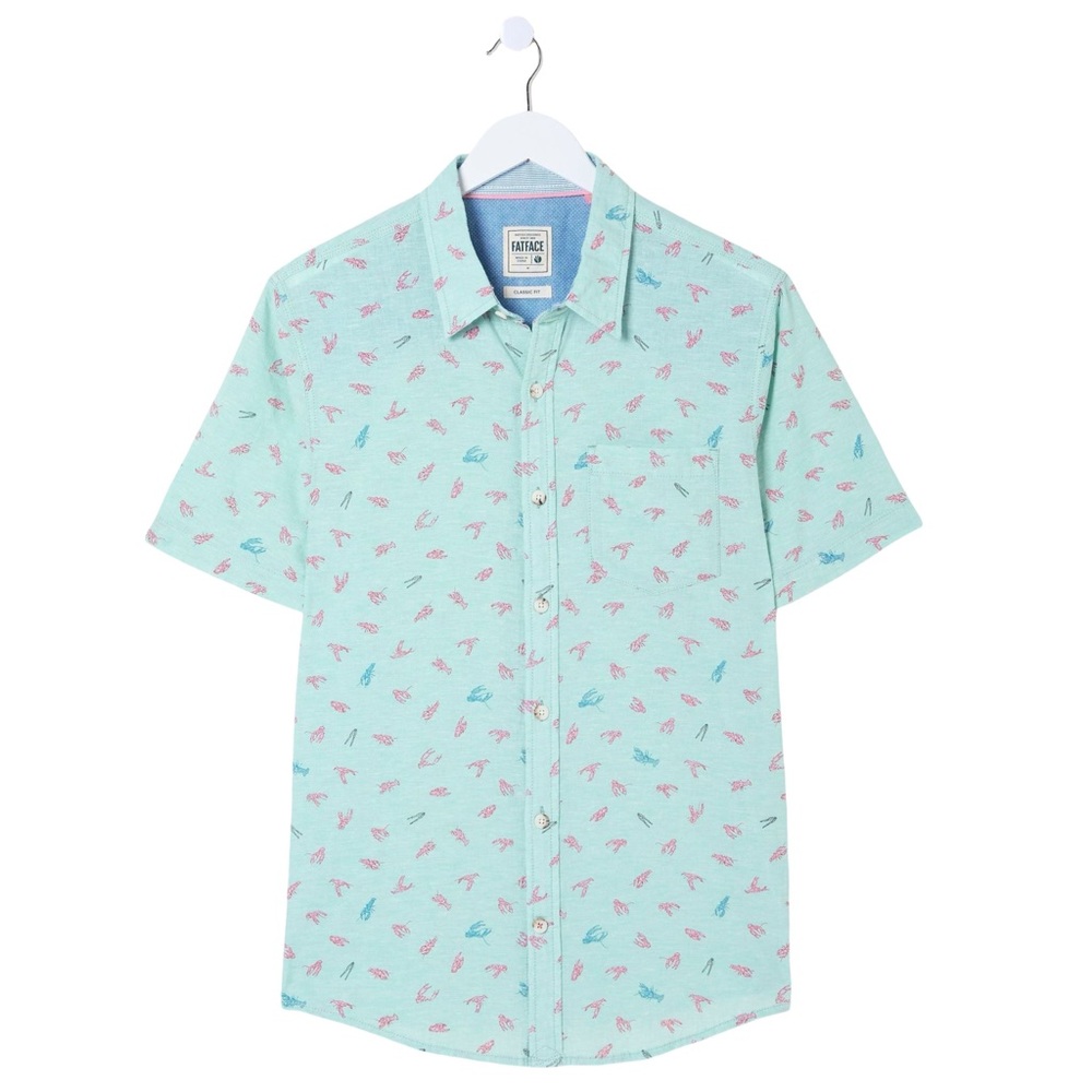 FAT FACE • Blue Cracking Lobster Shirt